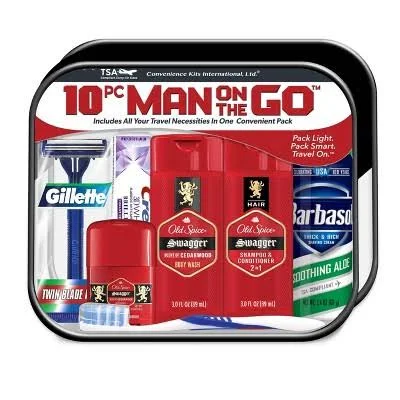 Convenience Kits International Men's Bath and Body Travel Kit
