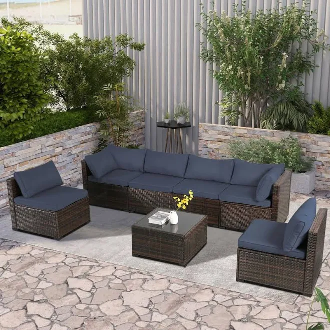 JUSKYS 7-Piece Patio Furniture Set