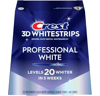 Crest 3D White Luxe Whitestrips Professional Effects Teeth Whitening Kit