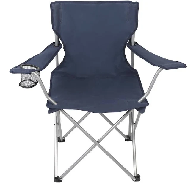 Ozark Trail Quad Folding Camp Chair with Cup Holder