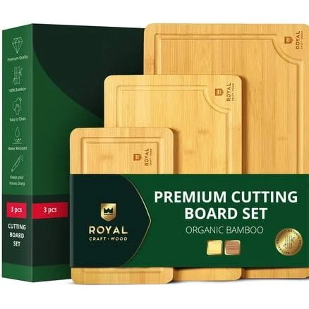 Royal Craft Wood Chopping Board Set