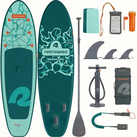 Retrospec Weekender Inflatable Stand Up Paddle Board
