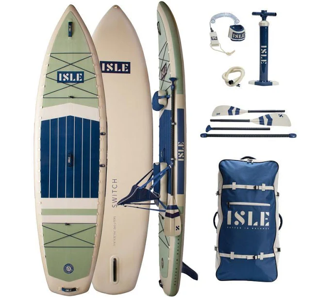 Isle Switch Inflatable Hybrid Kayak-Stand Up Paddle Board