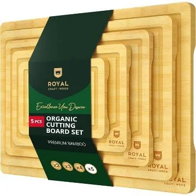 Royal Craft Wood Chopping Board Set