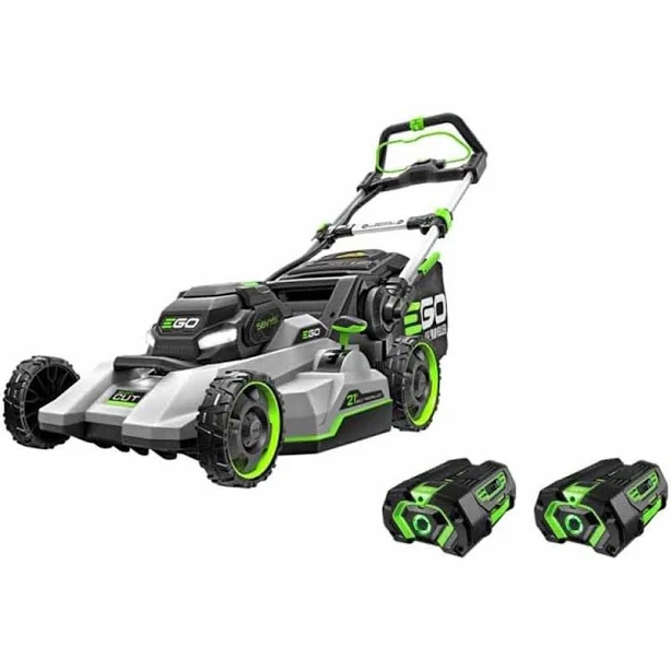 EGO Power+ 21" Select Cut Mower with Touch Drive Self Propelled Technology with 2 x 4.0Ah Batteries and 550W Rapid Charger