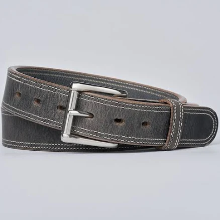 Hanks Montana Bison Double-Layer Leather Belt