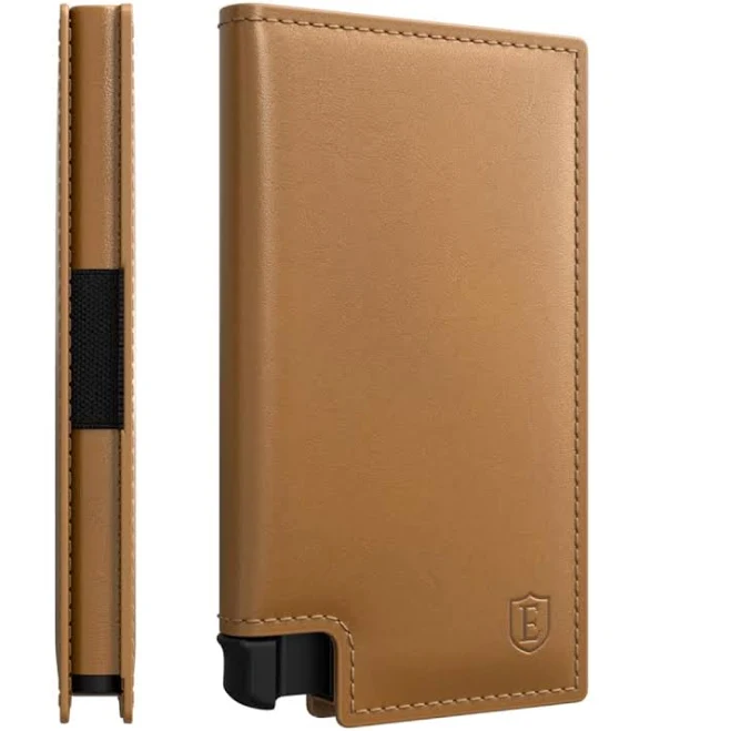 Ekster Men's Minimalist Leather RFID Blocking Wallet with Quick Card Access