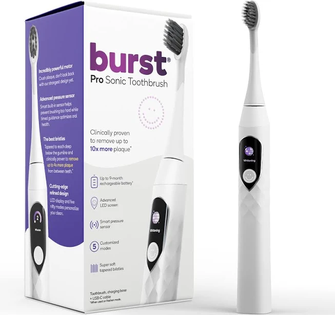 Burst Sonic Electric Toothbrush for Adults