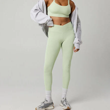 Aerie Real Me High Waisted Crossover Leggings