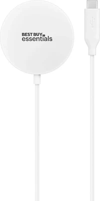 Best Buy essentials Magnetic 7.5W Wireless Charger for iPhone 16/15/14/13/12 Series MagSafe Compatible Devices